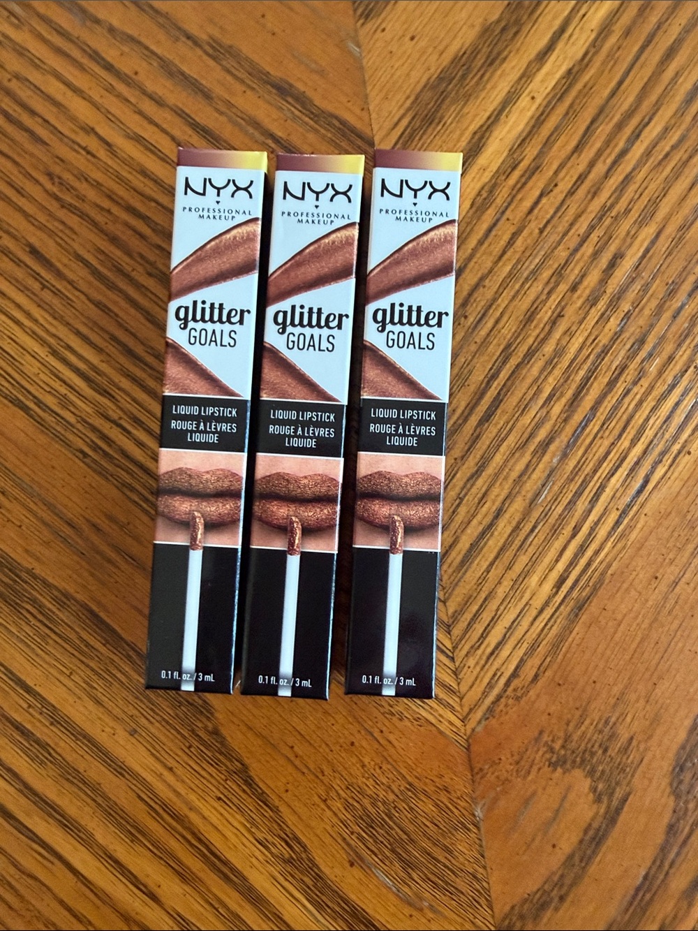 NYX glitter goals liquid lipstick crystal crush 3 pack